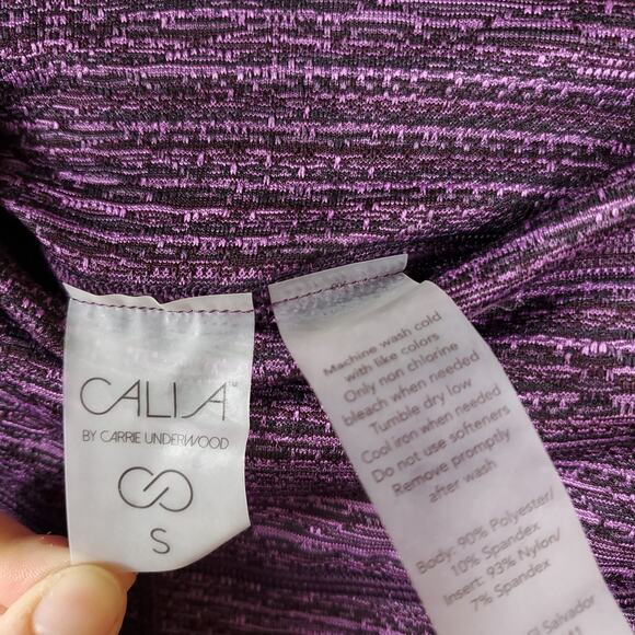 Calia Purple Heathered Mid-rise Cropped Leggings Size S - Picture 7 of 8